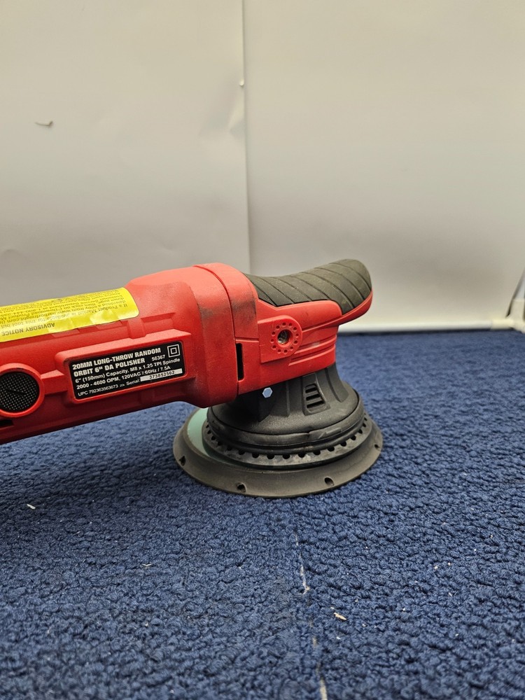 Bauer 1918E-B 20MM 6" 7.5 Amp Dual Action Random Orbit Polisher Buffer Speed