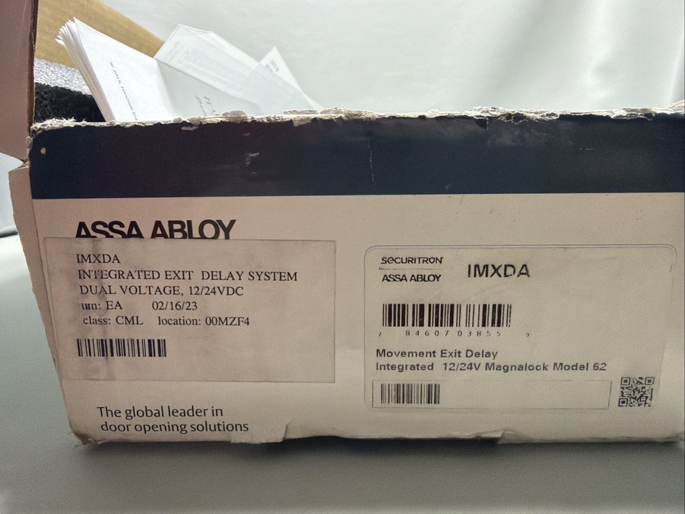 ASSA ABLOY SECURITRON IMXDA Integrated Movement Exit Delay System, Satin Chrome