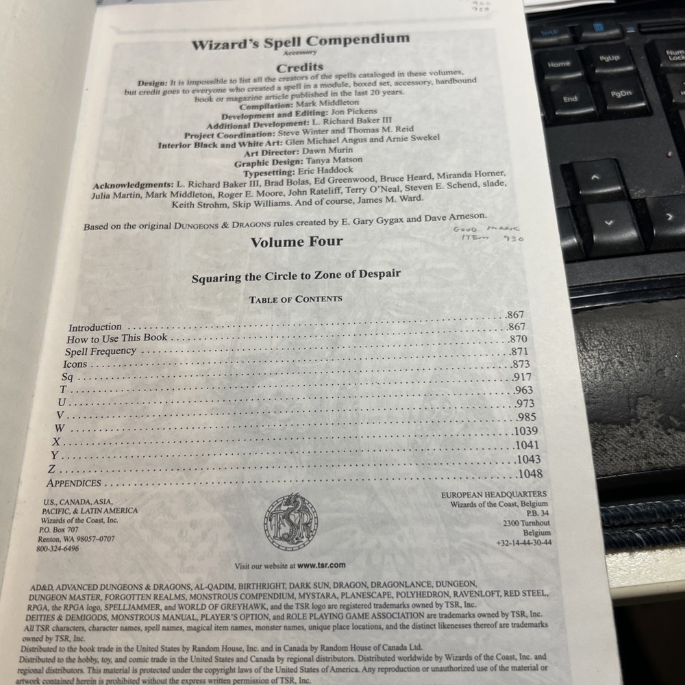 Wizard Spell Compendium Volume #2 - AD&D