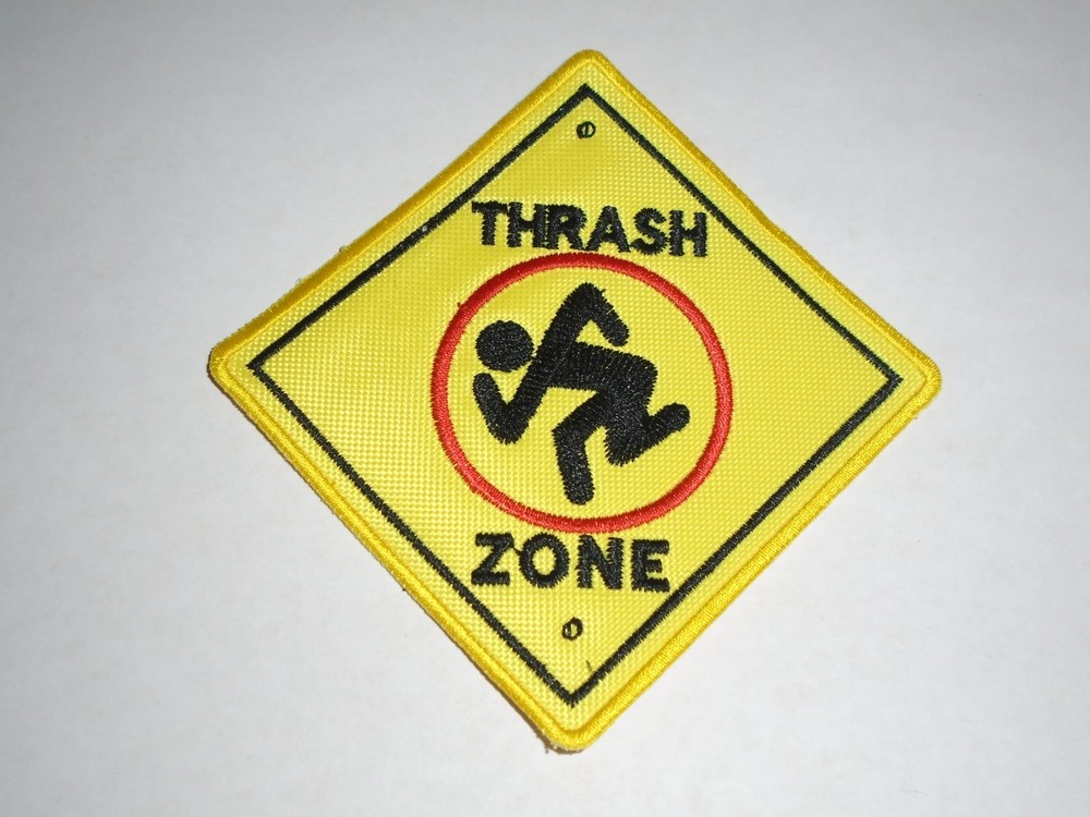 DIRTY ROTTEN IMBECILES D.R.I. THRASH ZONE EMBROIDERED PATCH