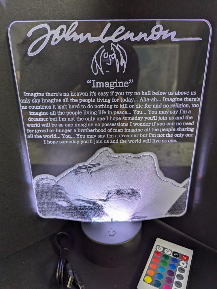 John Lennon Beatles L.E.D. Large light display