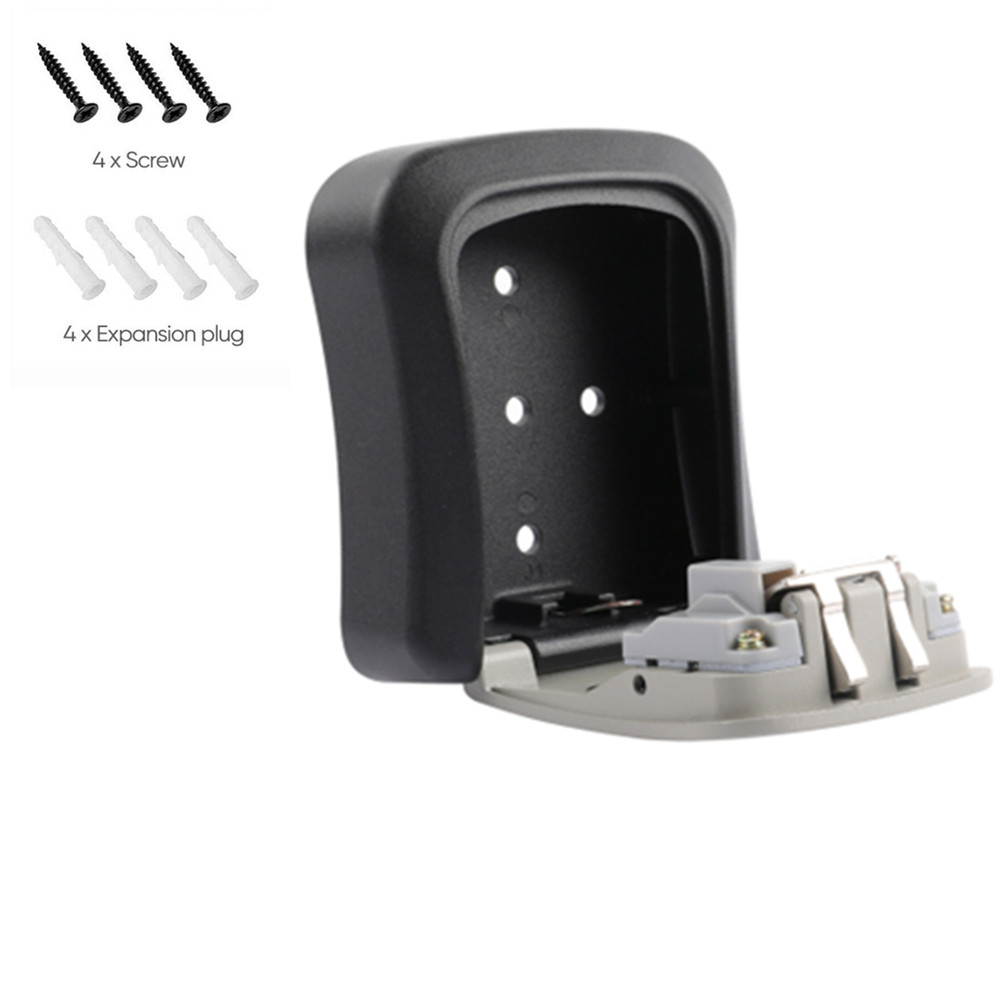 4 Digit Key Safe Lock Box Combination Wall Mount Security Storage Case Organizer