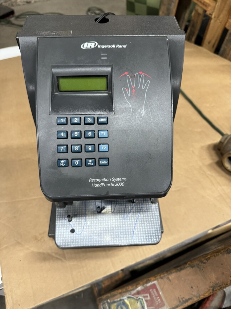 ingersoll rand recognition systems handpunch 2000 Time Clock