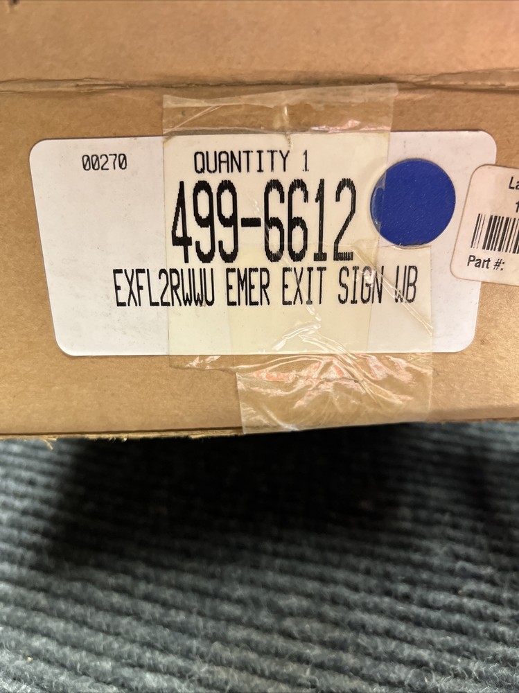 BIG BEAM 499-6612 Emergency Exit Sign