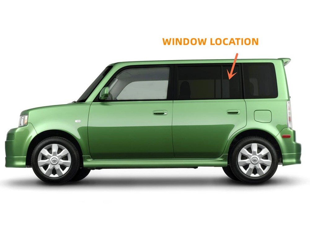 Driver/Left Side Rear Vent Window Glass For 2004-2007 Scion XB