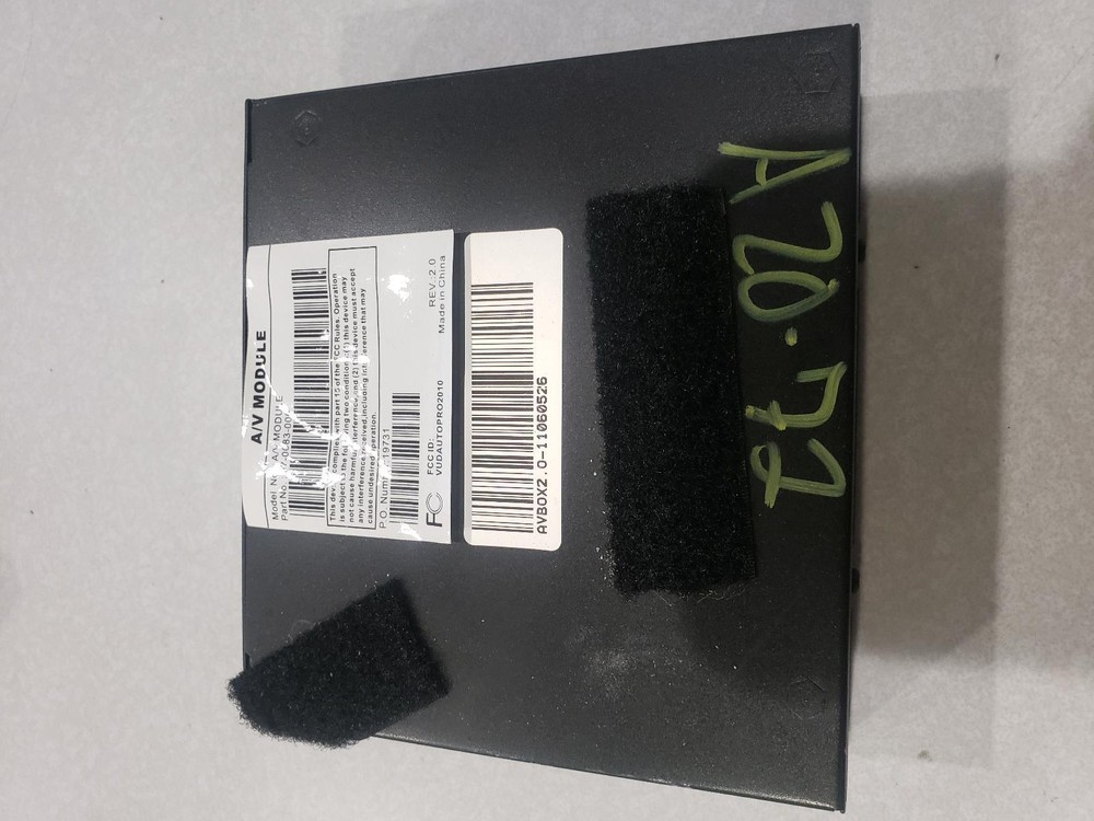 2012 PORSCHE CAYENNE A/V Control Module ID# 07-0083-000