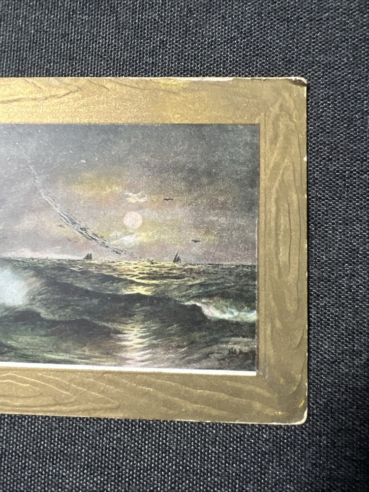 Antique 1909 Post Dated Boston Mass. 1 Cent Stamp Houston & Dutton Co. Postcard