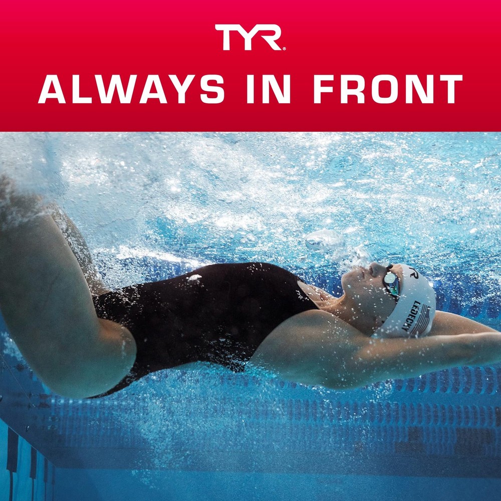 Racing Goggles for Competitive Swimmers Metallized Design, Comfortable Fit