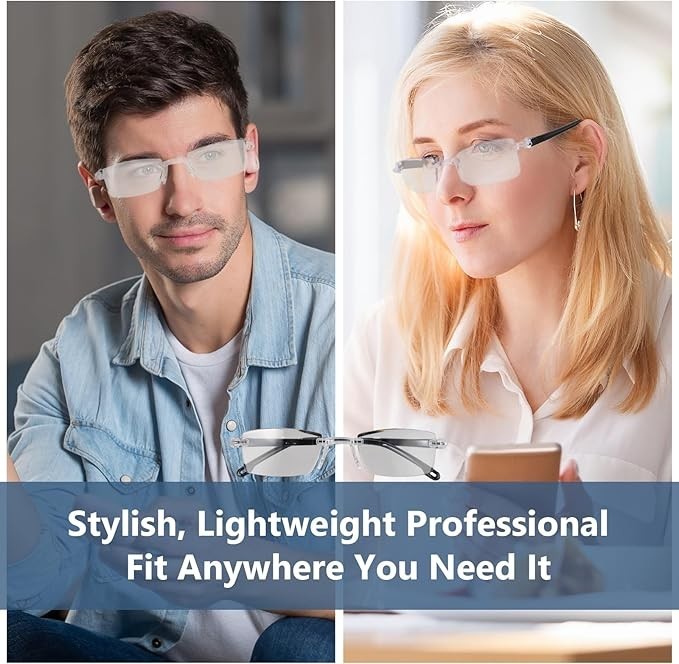 Smart Auto Focus Reading Glasses 2 Pack Color Changing Anti Blue Light NEW