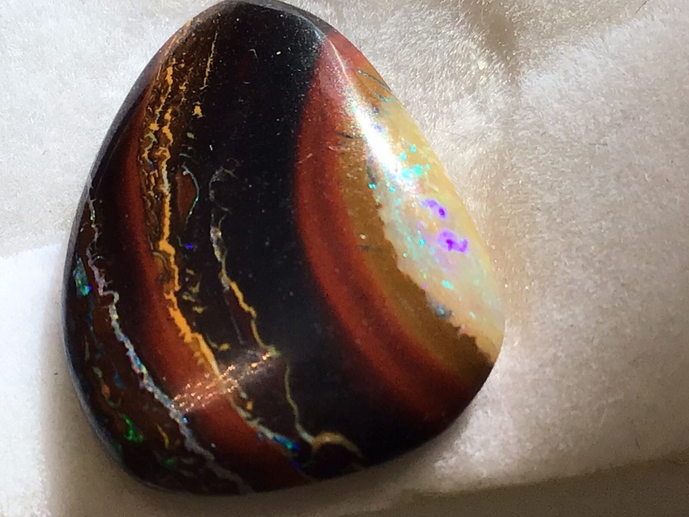 All Natural Solid Australian Boulder Opal, 11.90 carats, double-sided
