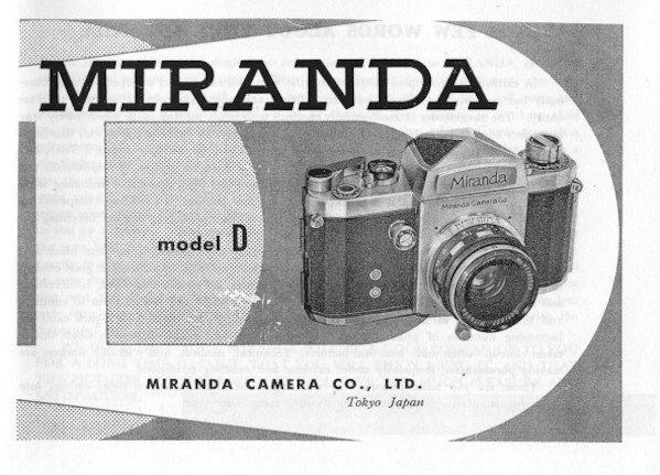 Miranda D Instruction Manual Reprint