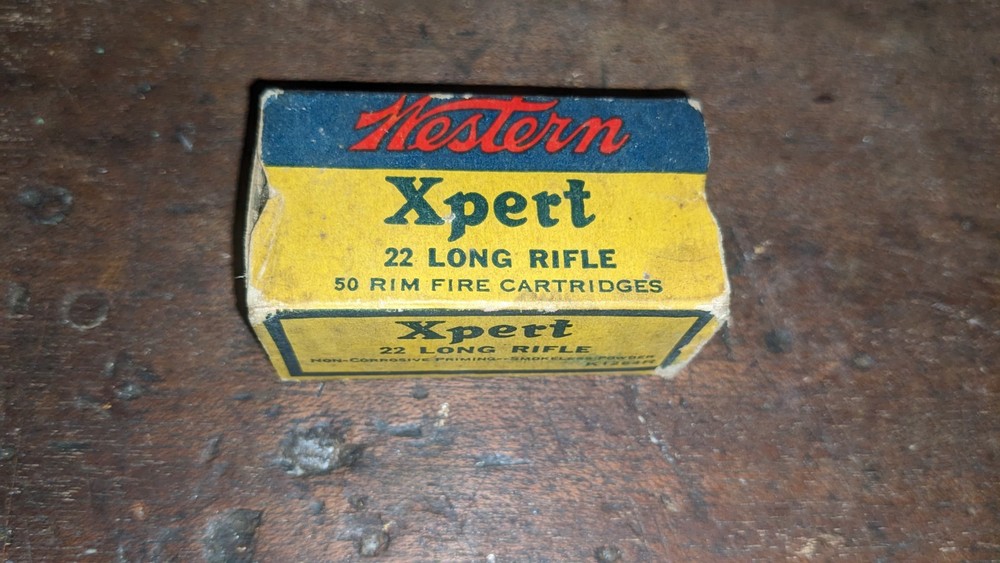 Vintage Western Xpert 22 Ammo Box. Empty.
