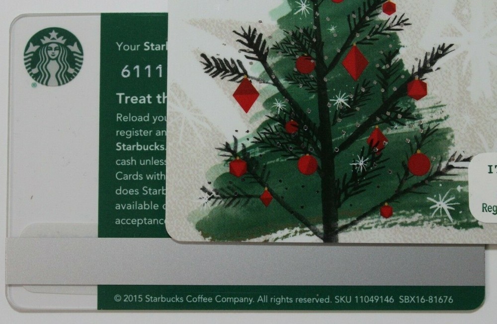 Starbucks Card US 2015 Christmas Tree MS 6111
