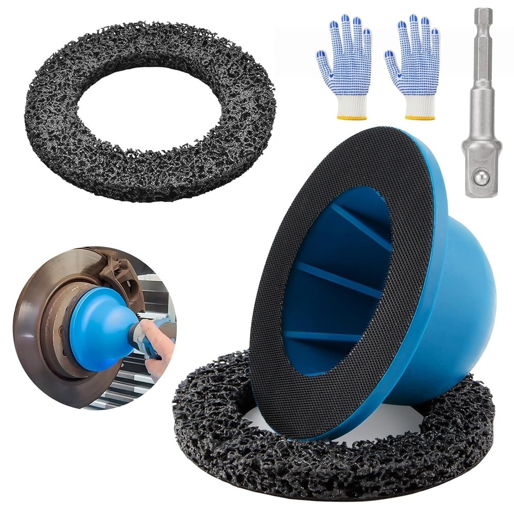 Wheel Hub Grinder Cleaning Tool, 6 inch Wheel Hub Cleaner Resurfacing Kit,