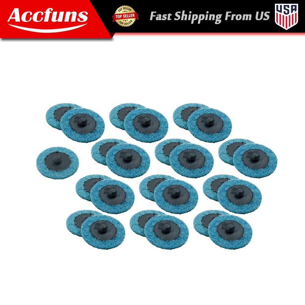 25 Pack 2 Inch Surface Conditioning Quick Change Discs Fine Prep Pad Discs