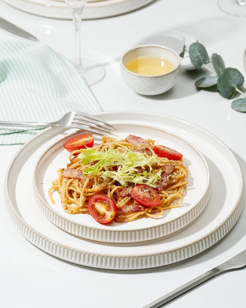 Getstar Dinnerware Sets, Plates and Bowls Sets (10.5” Dish + 8” Dish + 6”