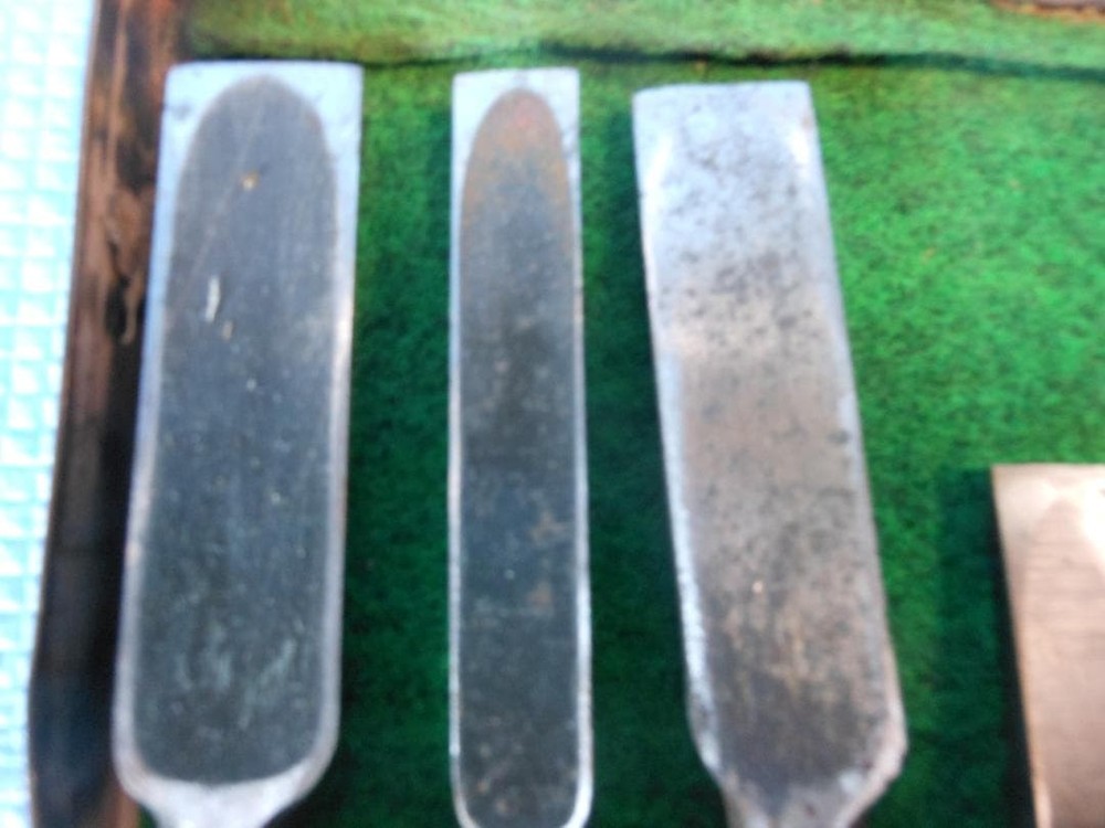 Vintage Japanese Chisel Set Tool 15 Pieces Carpentry