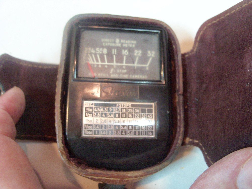 Vintage Weston Direct Reading Exposure Light Meter 853 Original Case