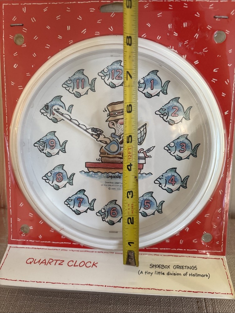 🌹Hallmark Fishing Clock. New In Box