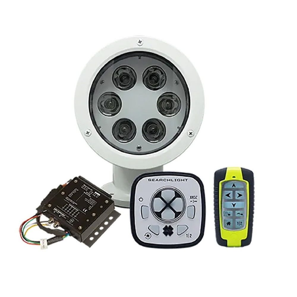 ACR LED White Searchlight wWired Point Pad, Master Controller & Remote