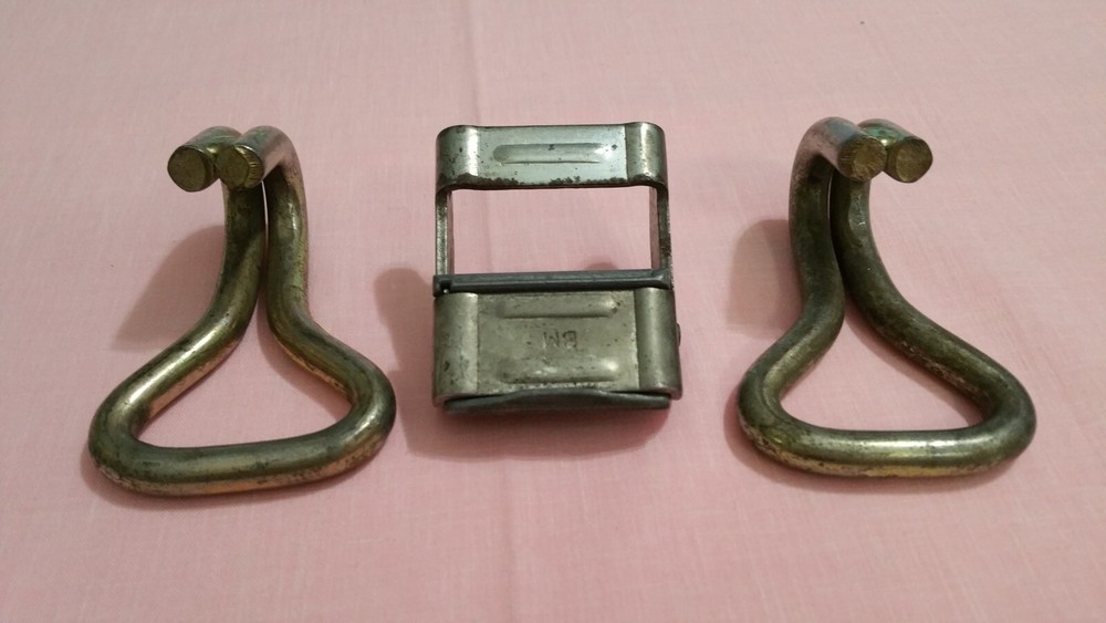 TWO J WIRE HOOKS & ONE E TRACK CAM BUCKLE FOR E TRACK TIE DOWN SYSTEMS