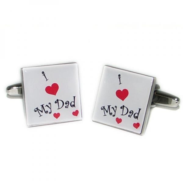 I Love My Dad Cufflinks (X2BOCS060)