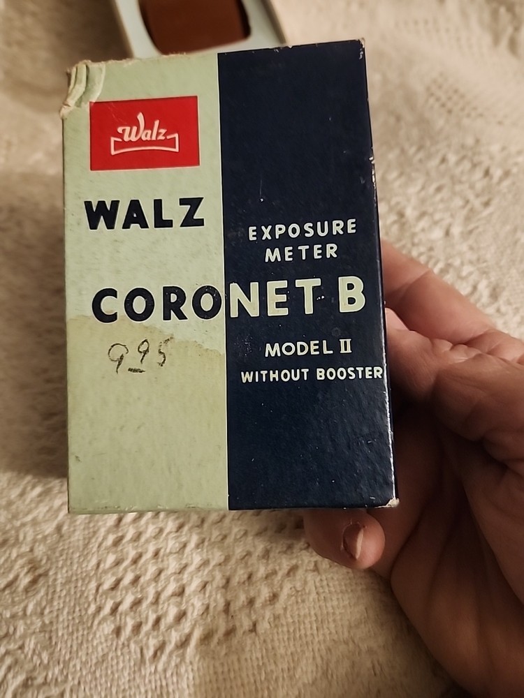 Walz Coronet B Model II Exposure Meter w/ Case, Box & Paperwork