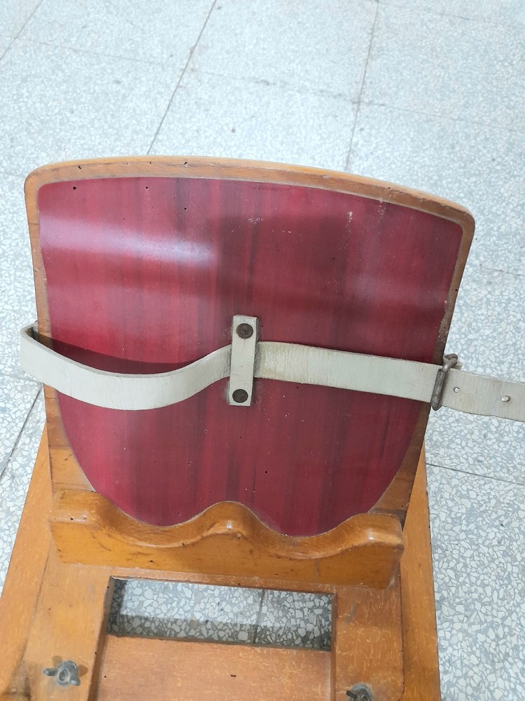 Rowing machine "Lamborgini" 1940s - Solid wood and iron - READ DESCRIPTION