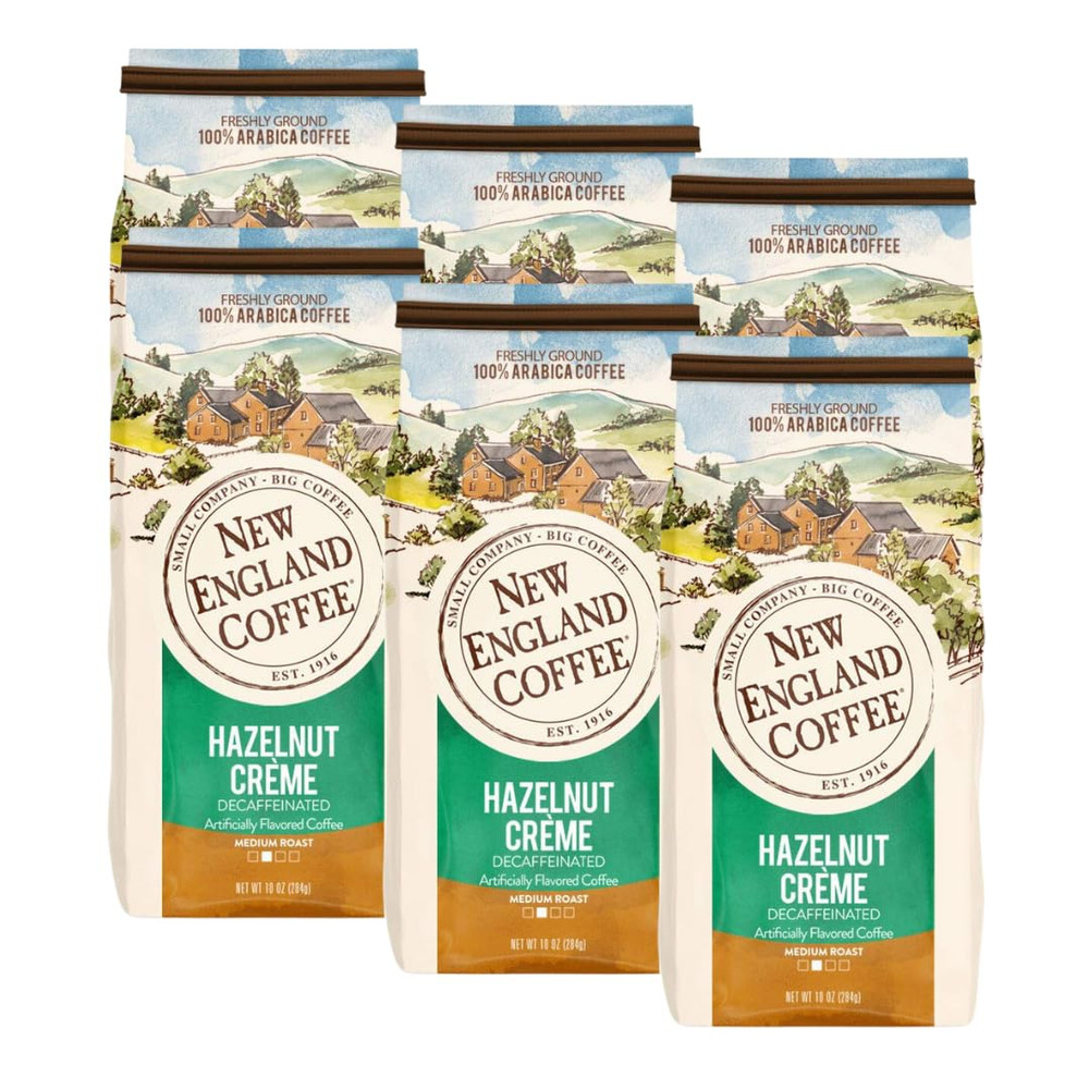 Hazelnut Creme Decaffeinated Medium Roast Ground Coffee, 10Oz Bag (Pack of 3)