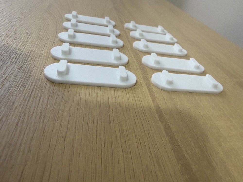 Pegboard Panel Connector Bridge Set (10 pack) - Skadis Compatible Organizer Clip