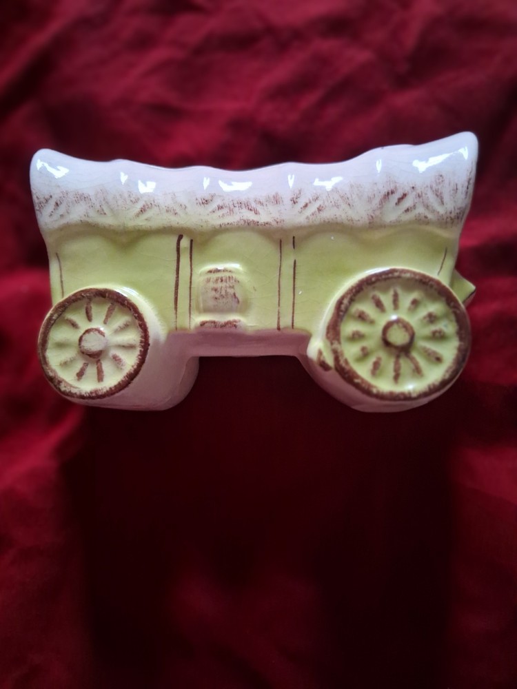 Vintage Western Style Covered wagon Planter