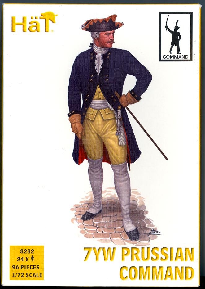 HaT Miniatures 1/72 SEVEN YEARS WAR PRUSSIAN COMMAND Figure Set