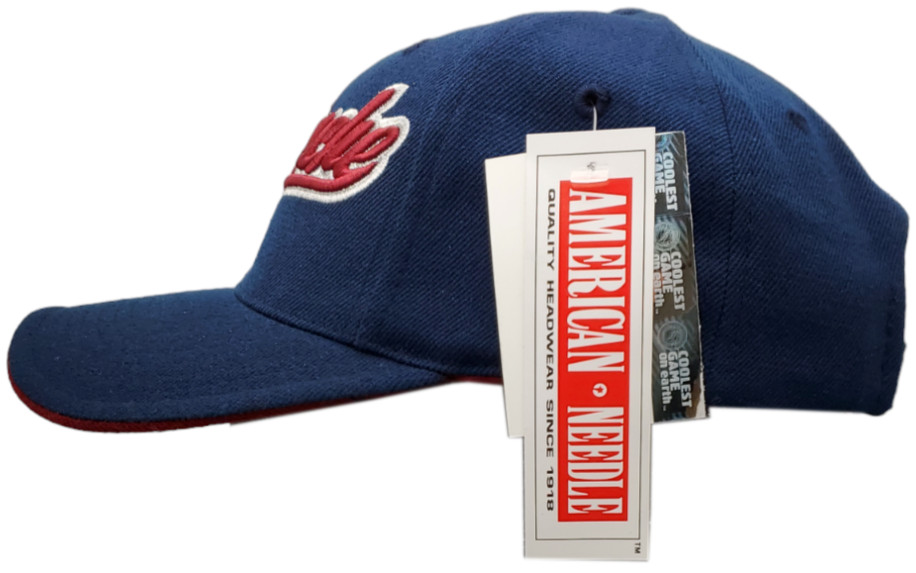 Colorado Avalanche Hat Script Stitched Logo Adjustable Strap Navy