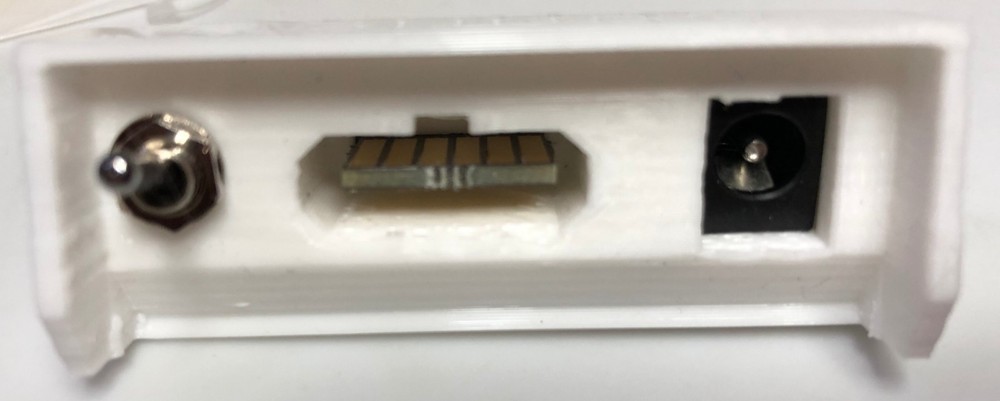 SNES Style Multi-Out 3D Printed back panel, led, DC jack *A/V out* NES top load