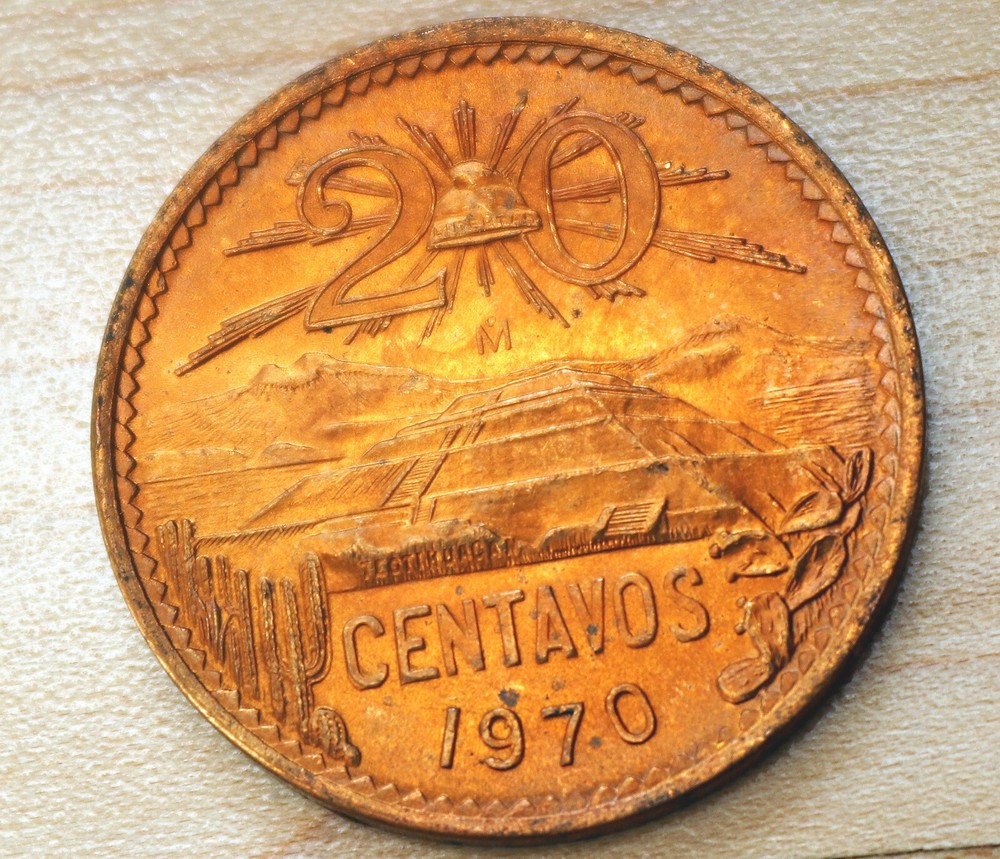 1970 Mexico 20 Centavos Unc.