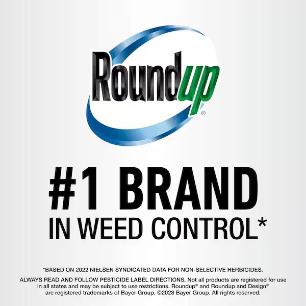 Roundup Weed and Grass Killer with Trigger Sprayer, Exclusive Formula - 1 Gal.