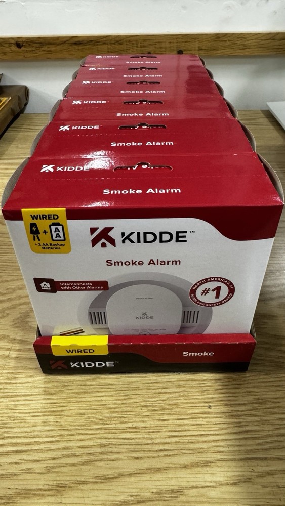 6 Kidde Hardwired Smoke Detector Interconnected LED Alarm