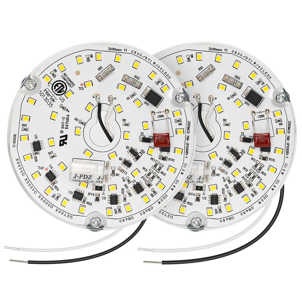 2 Pack LED Ceiling Fan Light Replacement Kit, Retrofit for Ceiling Lights, 15...