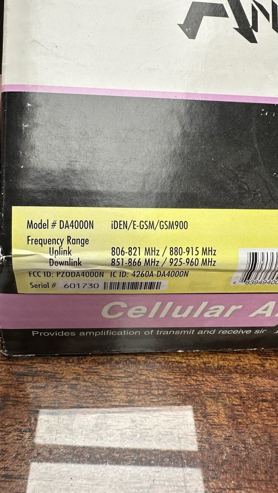 Digital Antenna DA4000N Cellular Amplifier
