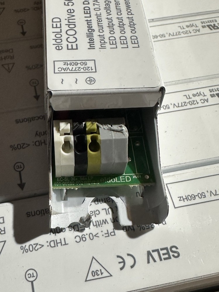 (1) ELDOLED ECODRIVE 568/L ECO568L2 SETTABLE DIMMABLE LED Driver 50W New