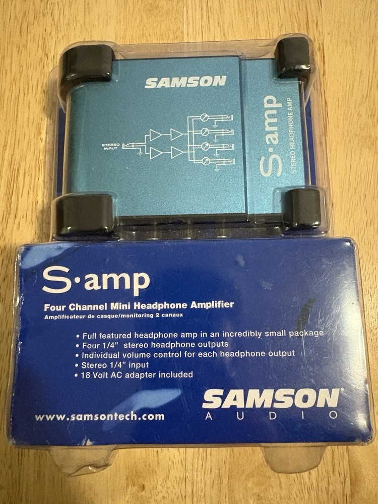 Samson S-amp Stereo Headphone Amplifier Amp