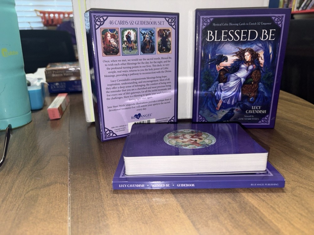 Blessed Be Oracle Blessing Cards by Lucy Cavendish 44 Card Deck
