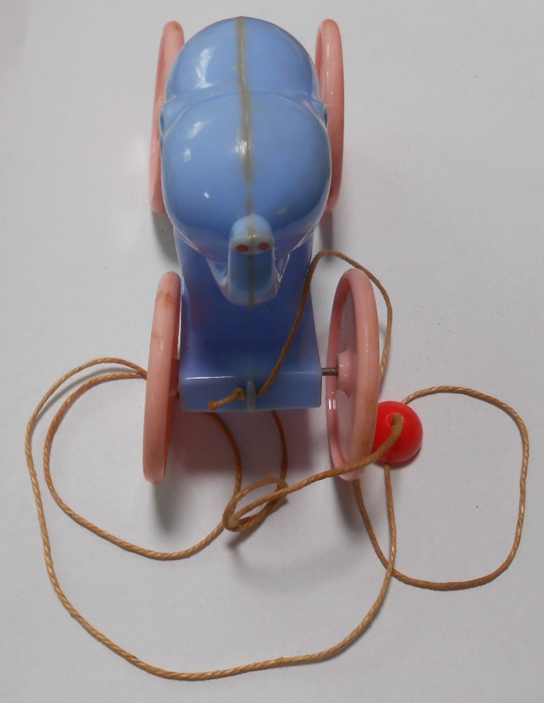 Vintage 1950s Knickerbocker Toy Co. Elephant Pull Toy