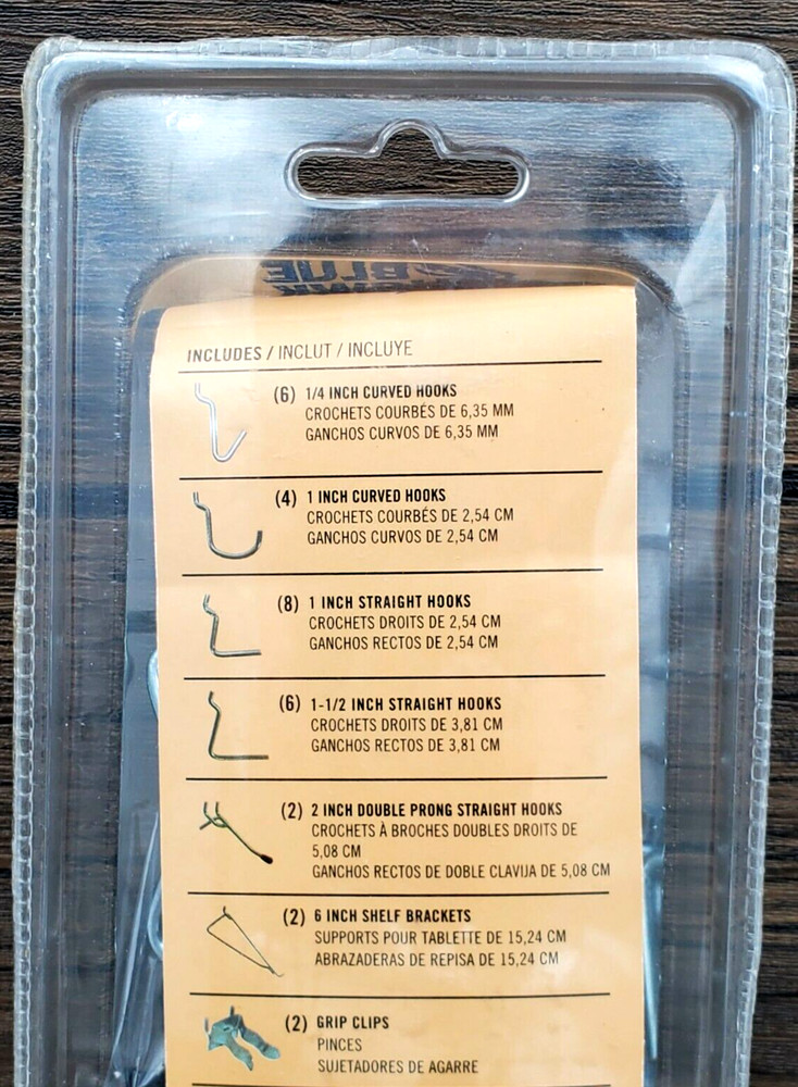 Blue Hawk 47 Pcs Pegboard Hook & Hanger set Peg Board Mount Assortment New!