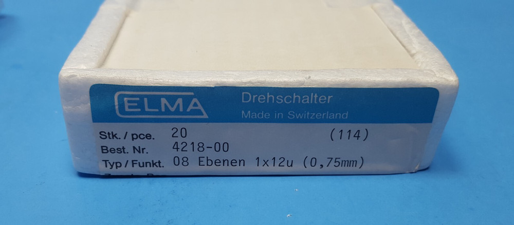 SELECTOR SWITCH, 4218-00 , ELMA, Switch housing, non-shorting