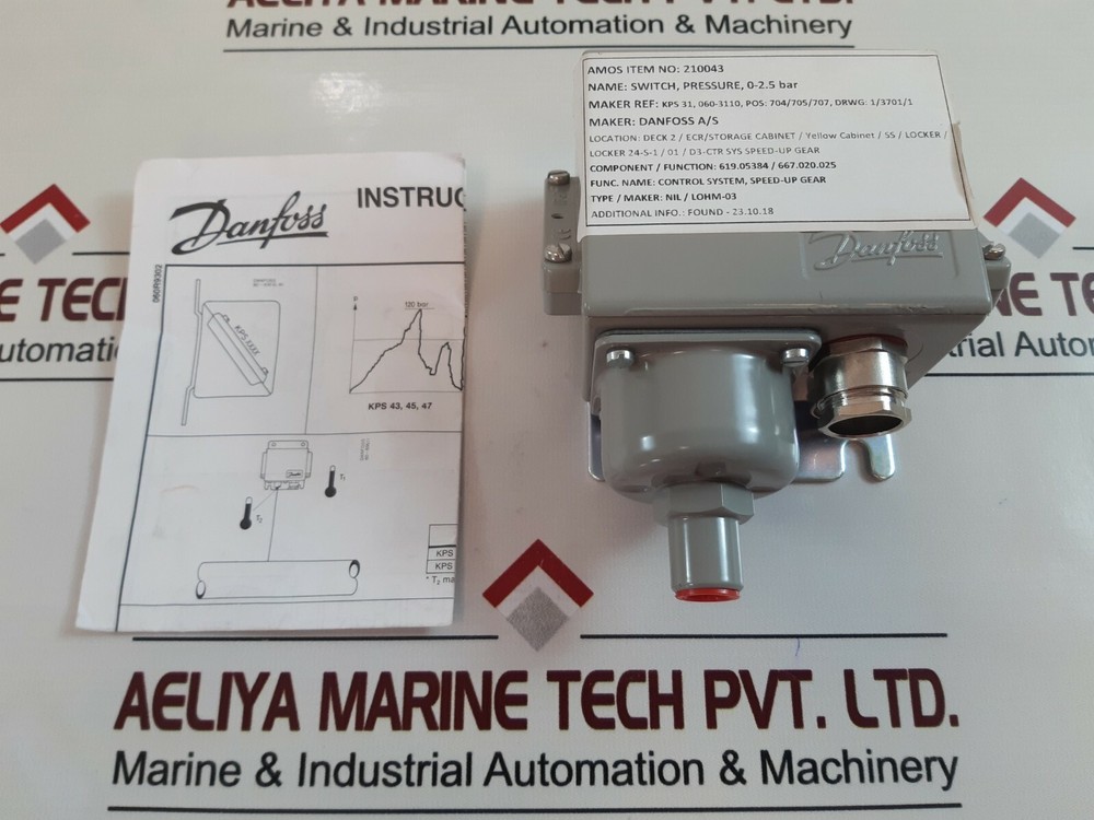 Danfoss Kps 31 060-3110 Pressure Switch