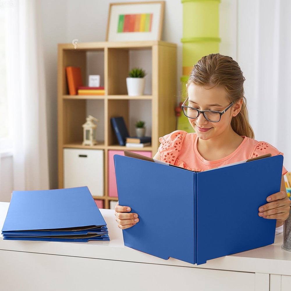 24 Pcs Classification Folders Letter Size, 2 Dividers Pressboard File Folder ...