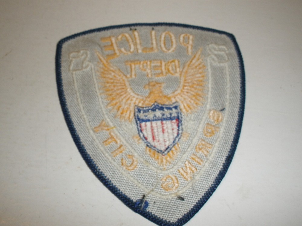 Never Used Patch Police Dept Spring City Eagle 4"x5"