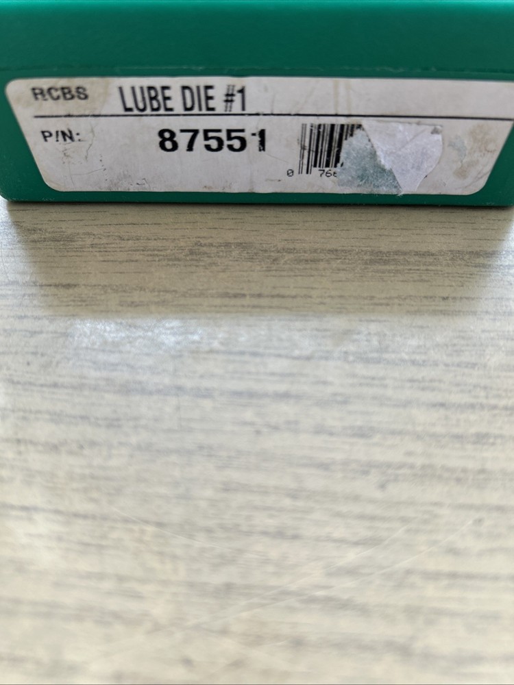 RCBS LUBE DIE #1 87551