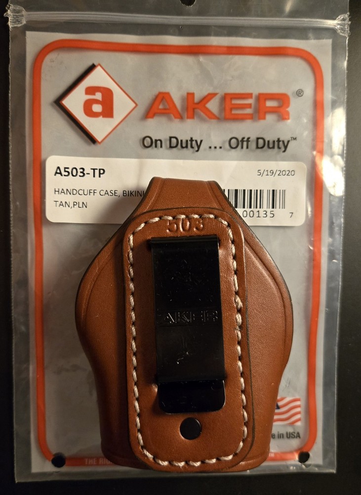 AKER A503-TP BIKINI HANDCUFF CASE, TAN/PLAIN
